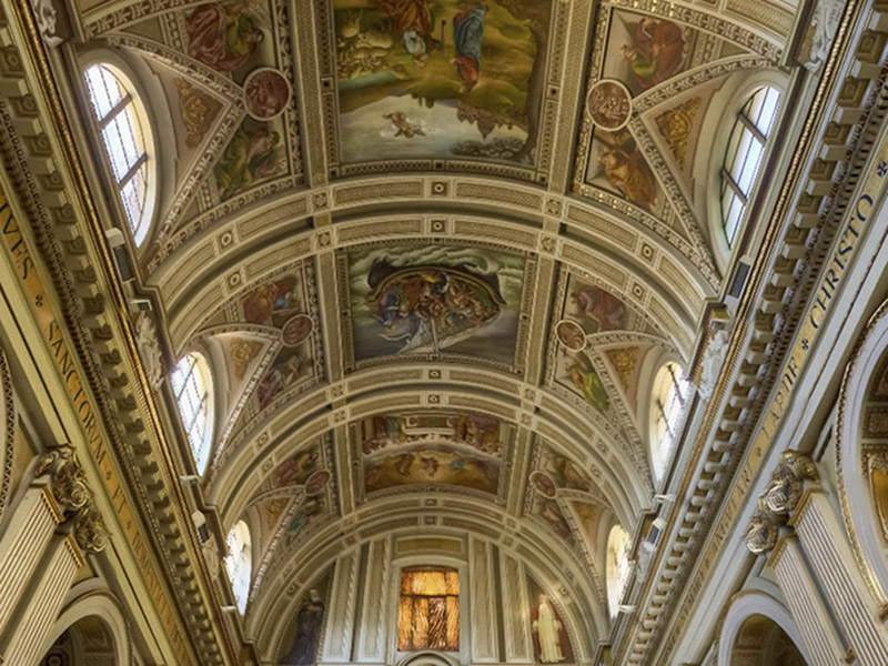 Concattedrale di Sant'Andrea: dettaglio della volta della navata centrale